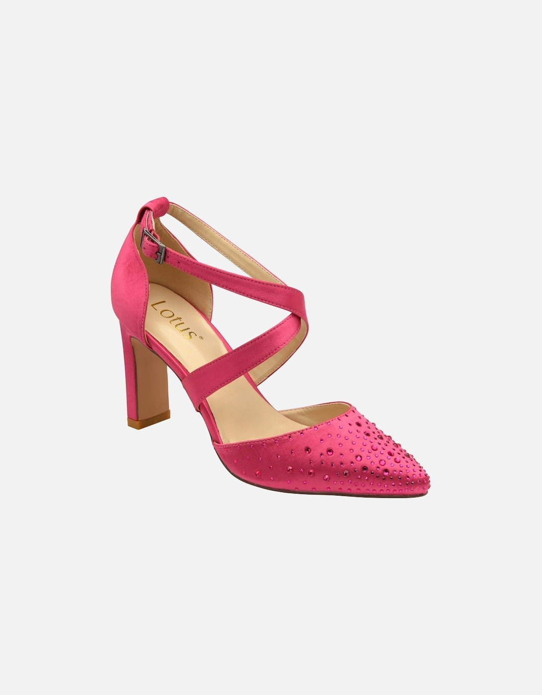 Leona Womens Strappy Court Shoes