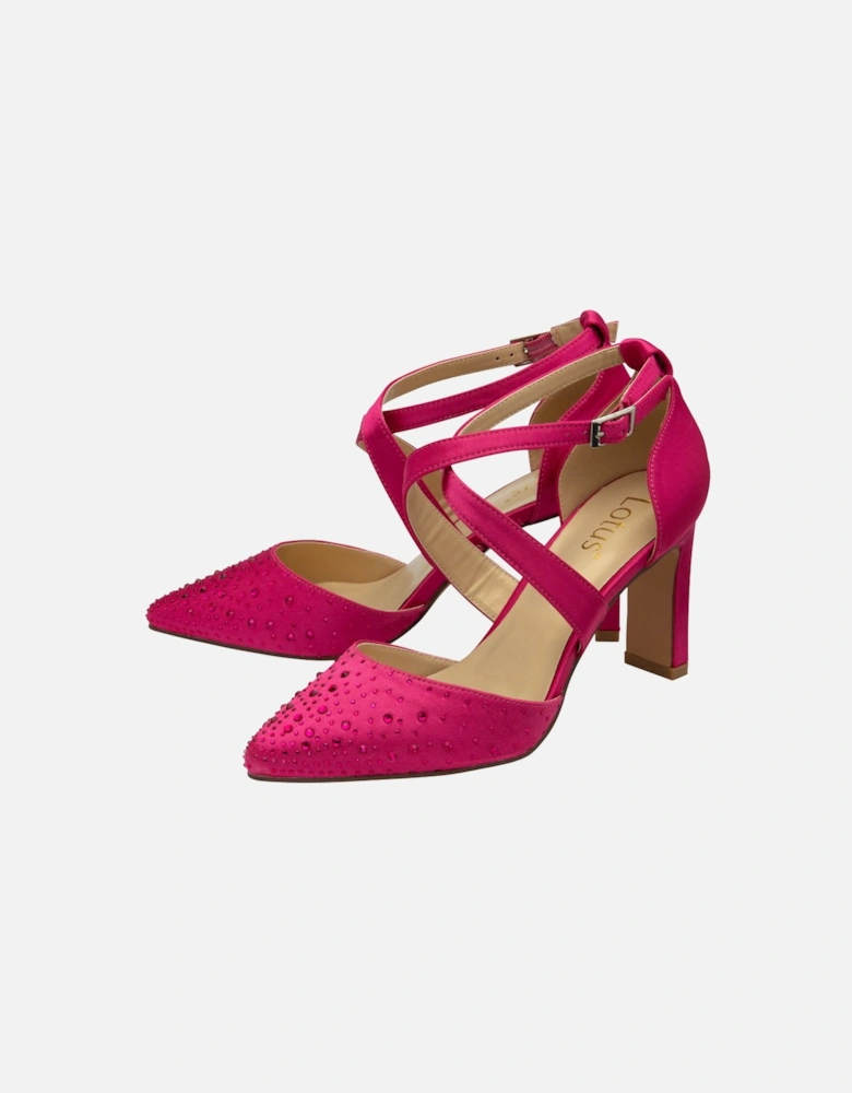 Leona Womens Strappy Court Shoes