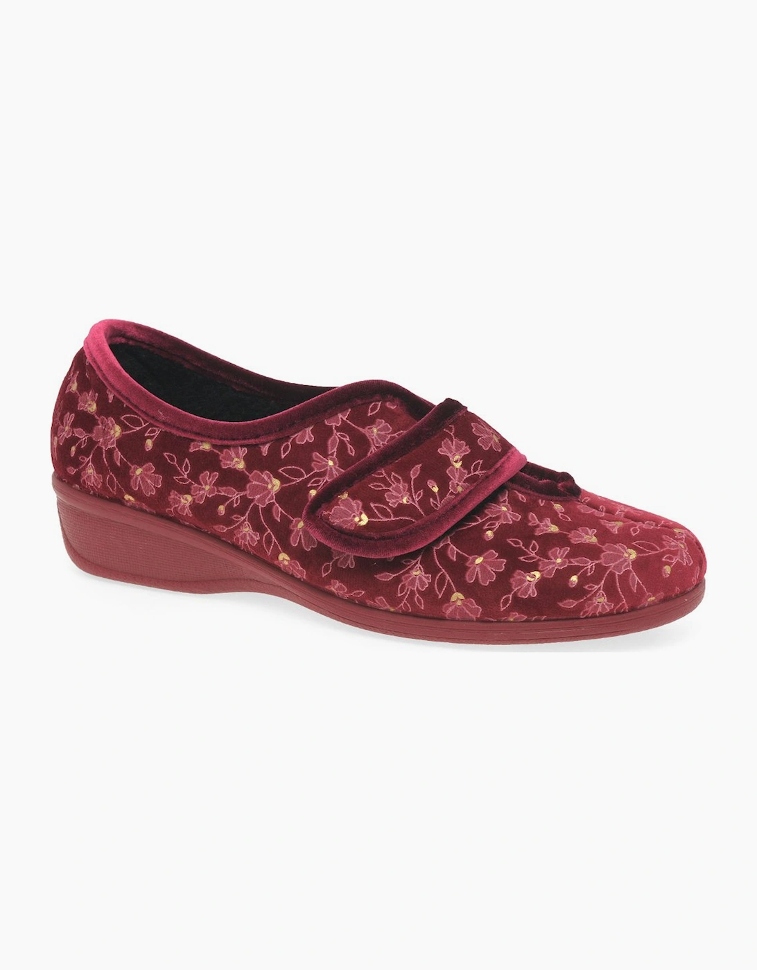 Lotus Women's Wilma Womens Full Slippers - Red - Size: 4
