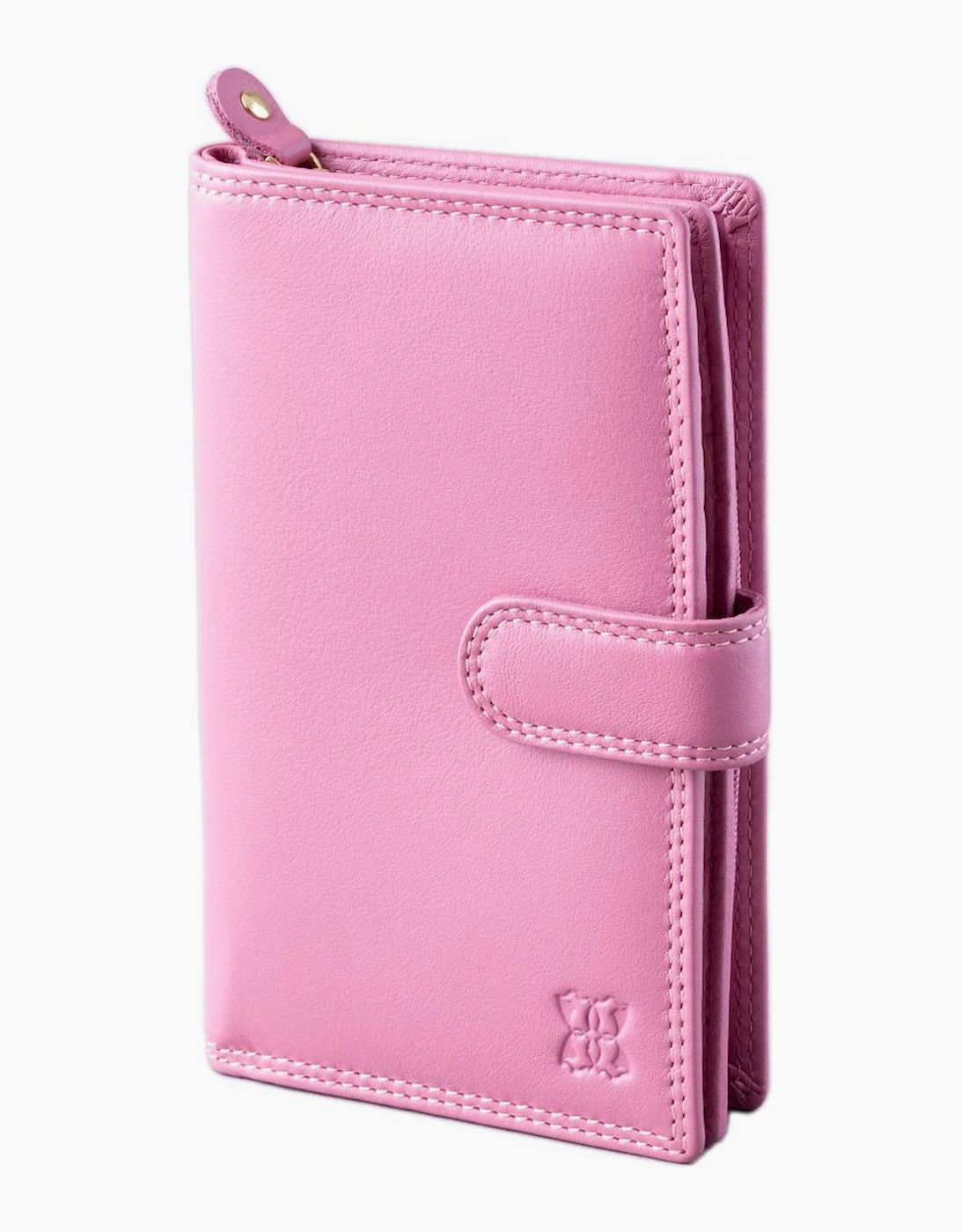 Women's Medium Leather Tab Purse - Pink - Size: ONE size