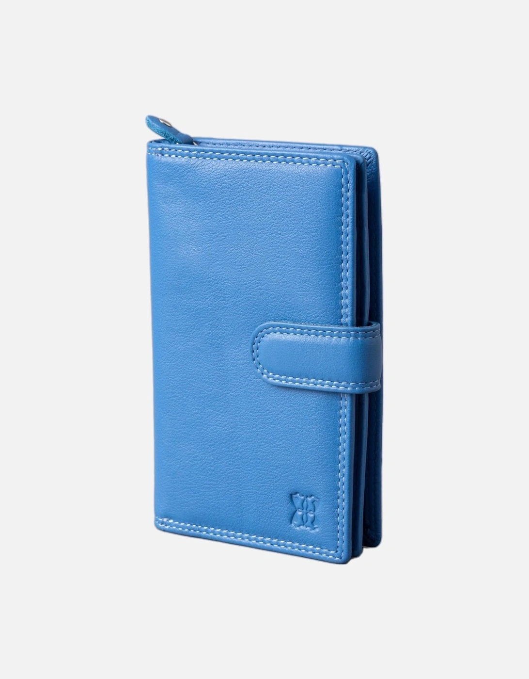 Women's Medium Leather Tab Purse - Blue - Size: ONE size