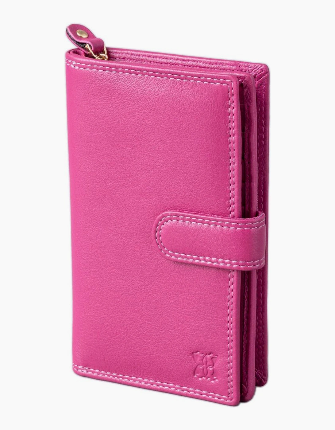 Women's Medium Leather Tab Purse - Pink - Size: ONE size