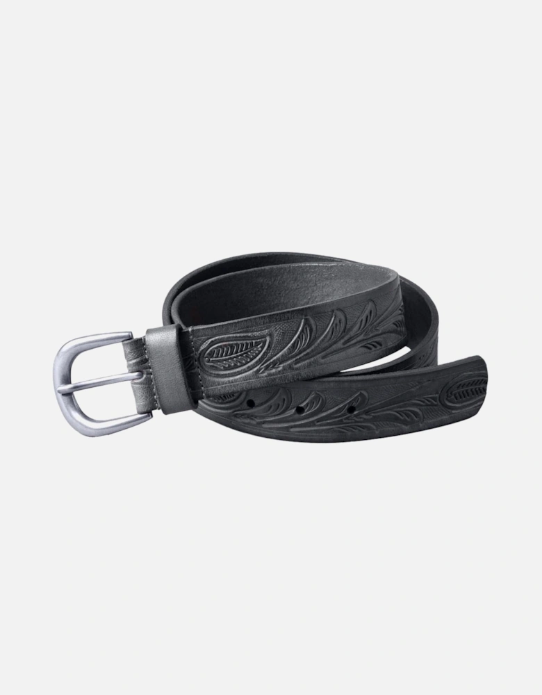 Embossed Leather Belt