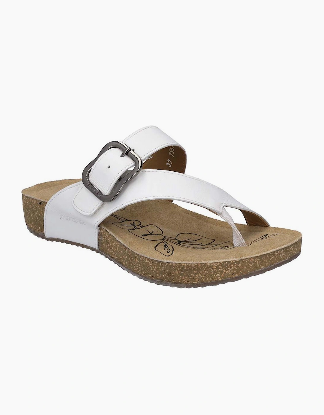 Josef Seibel Women's Tonga 77 Womens Toe Post Sandals - White - Size: 5