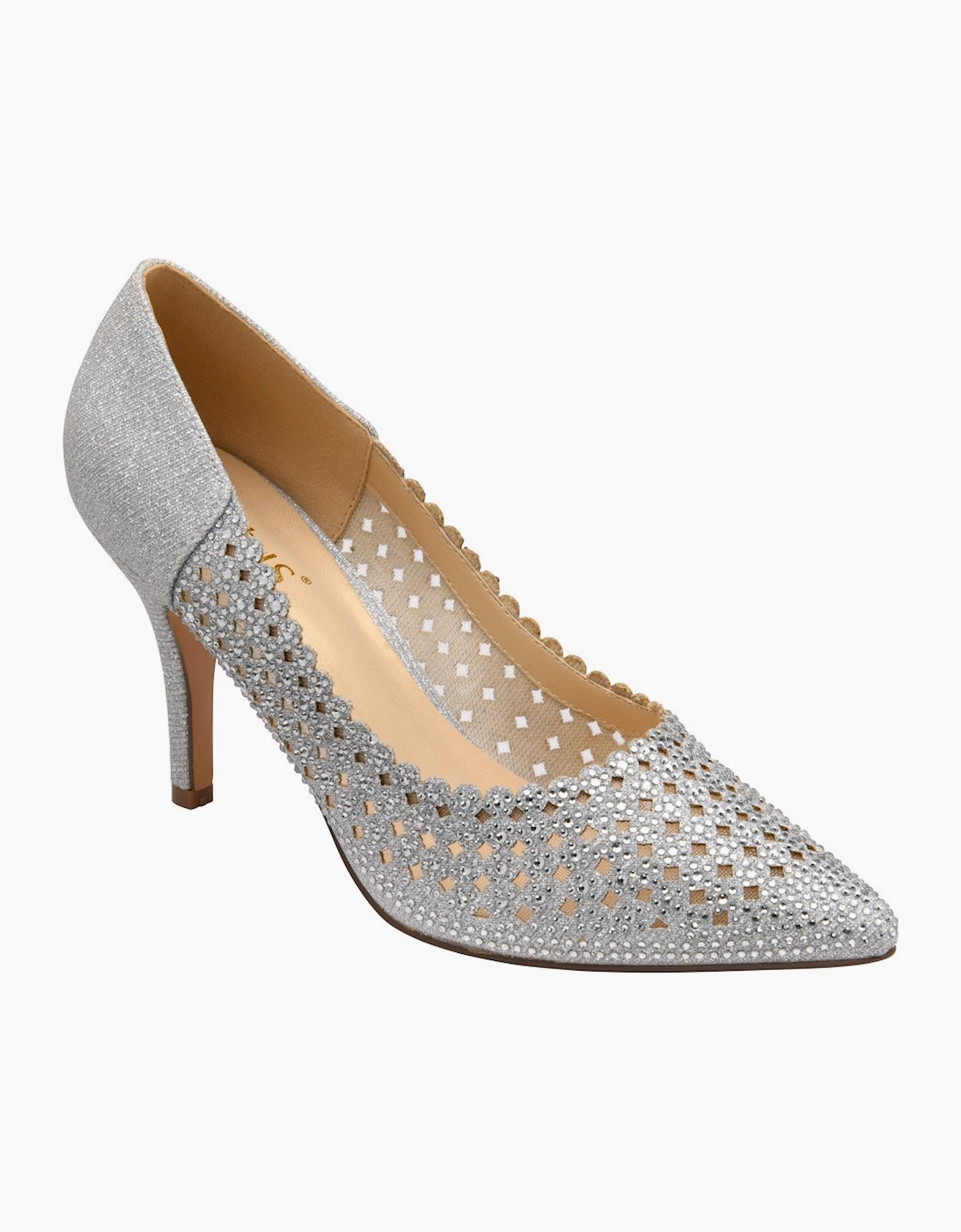 Lotus Women's Silver Viva Court Shoes - Size 5