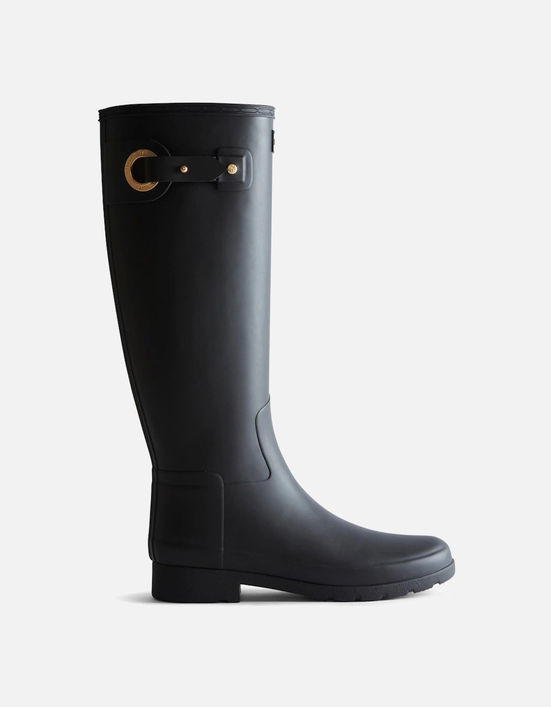 Refined Tall Eyelet Buckle Womens Wellingtons