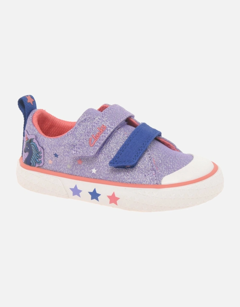 Foxing Play T Girls Infant Canvas Trainers