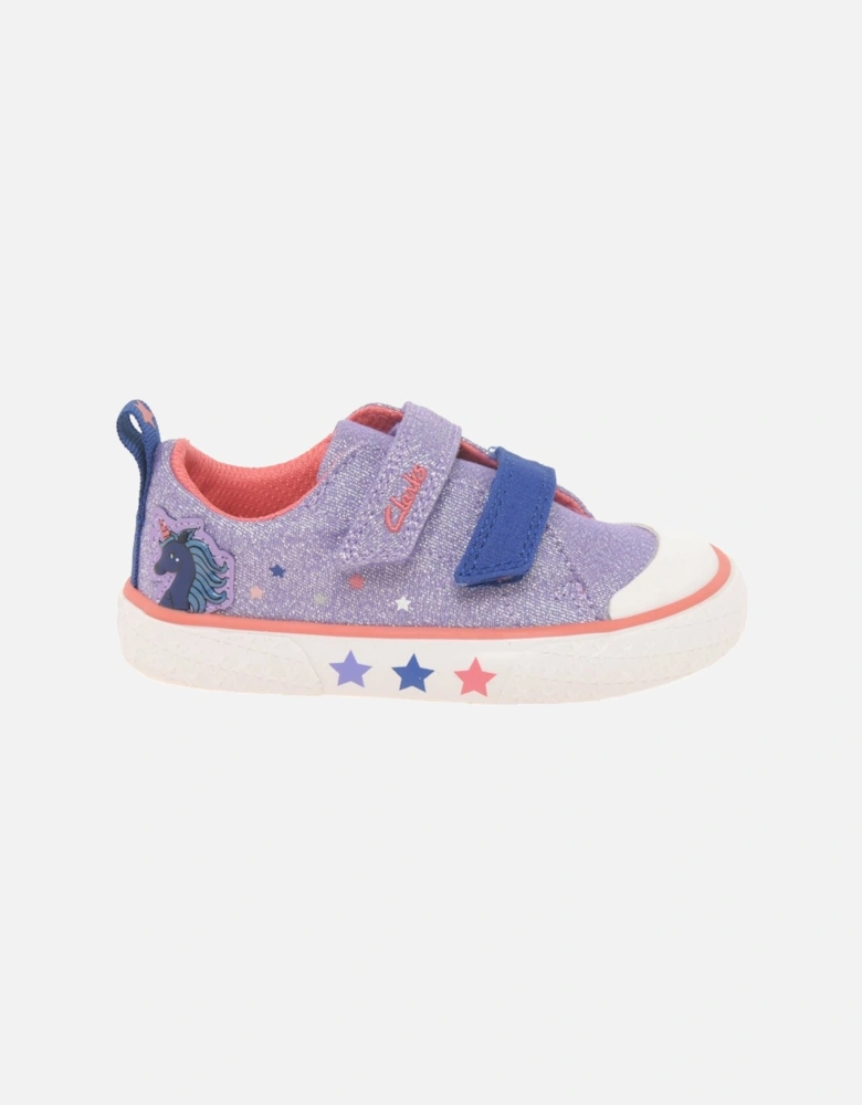 Foxing Play T Girls Infant Canvas Trainers