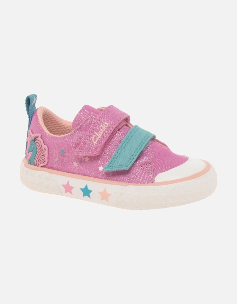 Foxing Play T Girls Infant Canvas Trainers