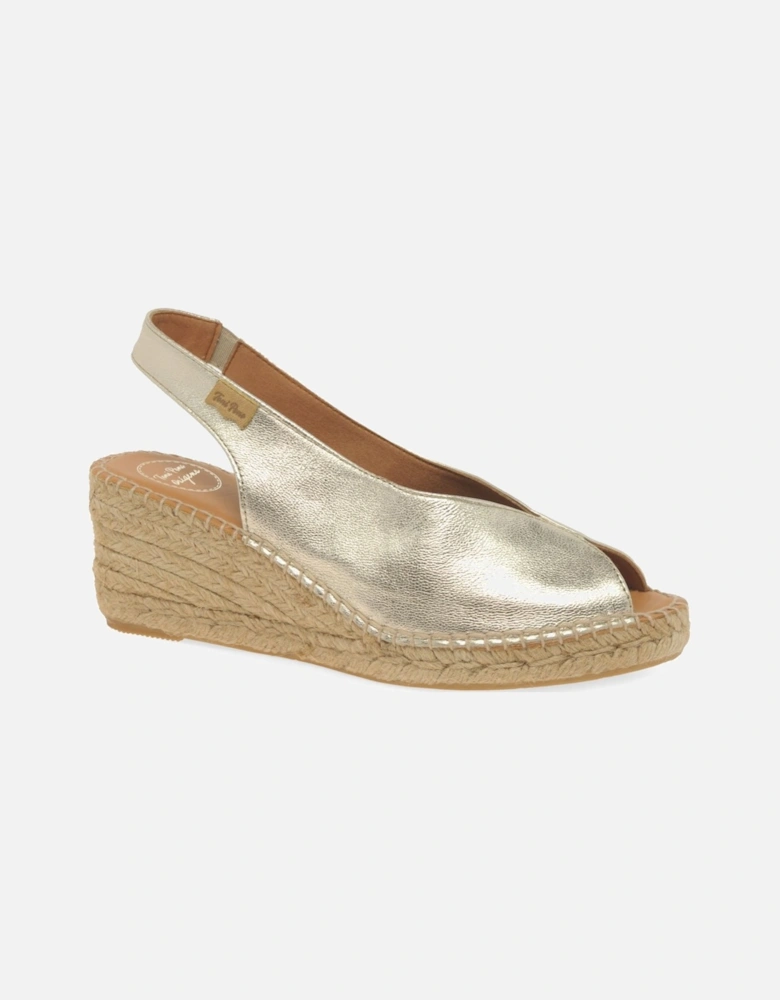 Laila Womens Wedge Heel Espadrille Sandals