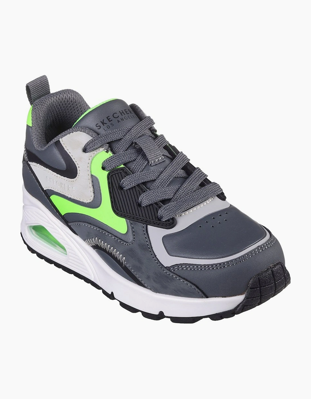 Skechers Boy's Uno Gen1 Color Surge Boys Trainers - Charcoal Lime Synth - Size: 13.5