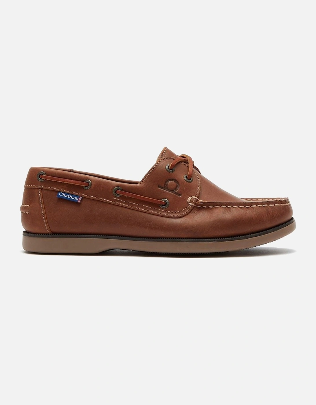 Whitstable Mens Boat Shoes, 2 of 1