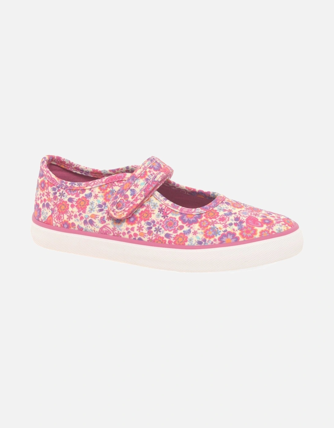 Busy Lizzie Girls Infant Canvas Shoes, 7 of 6