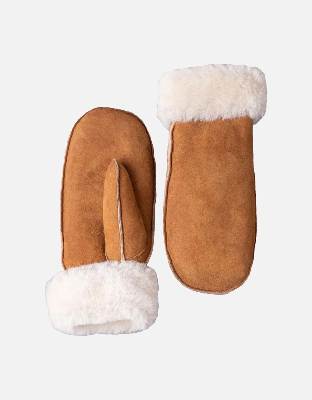 Lakeland Leather Women's Tan Sheepskin Classic Sheepskin Mittens - : Size 0