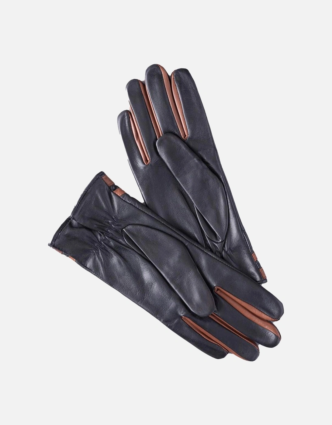 Daisy Contrasting Leather Gloves