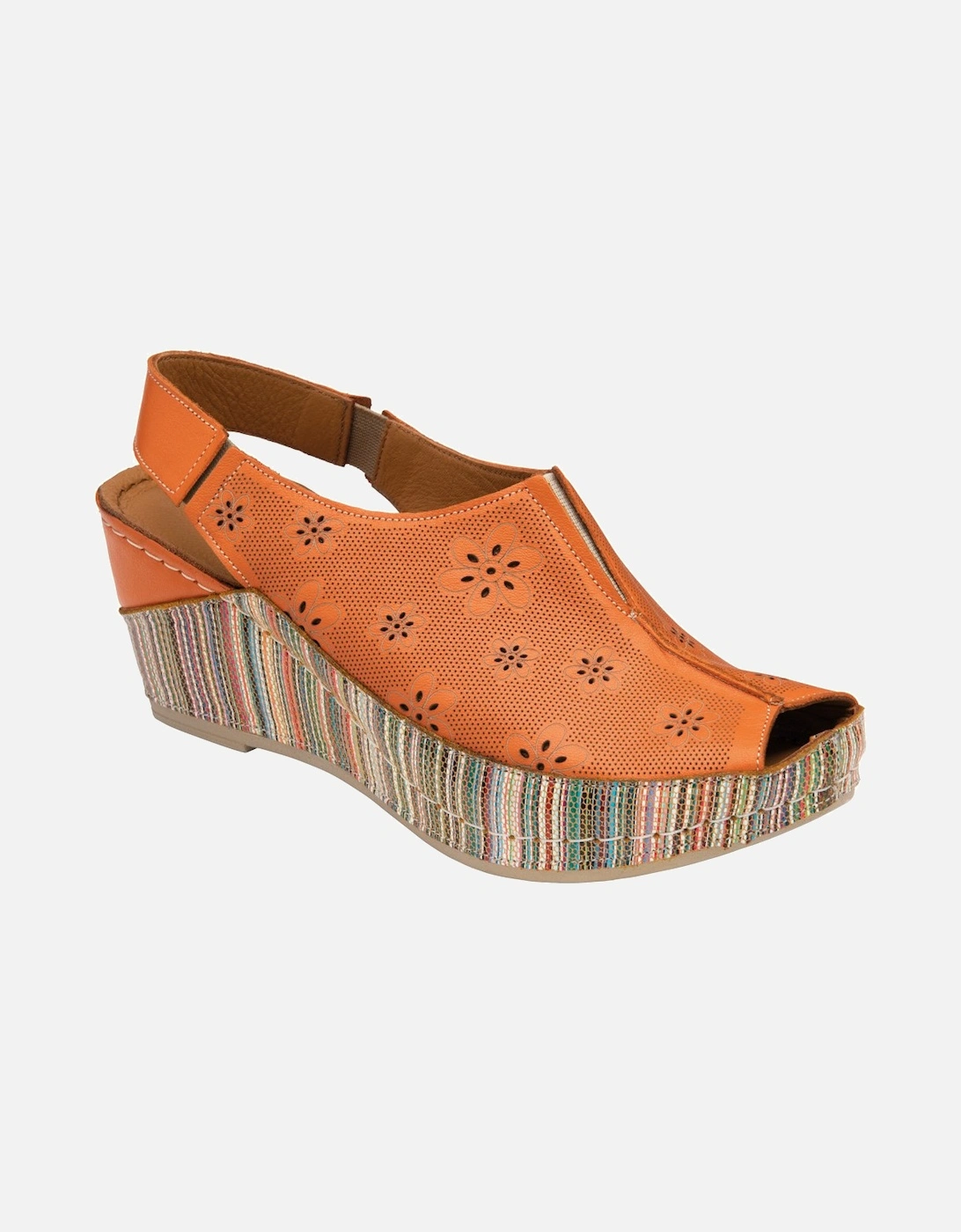 Deniz Womens Low Wedge Sandals, 5 of 4
