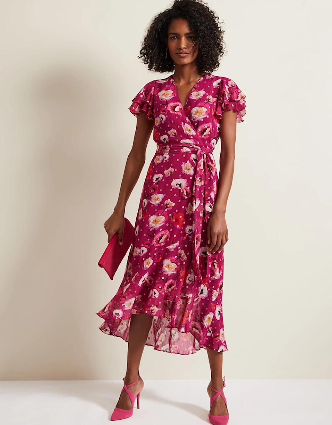 Nadine Ruffle Print Dress, 2 of 1