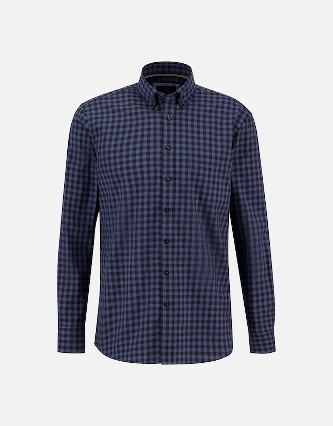 Men's Seasonal Fond Check Shirt Navy, 3 of 2