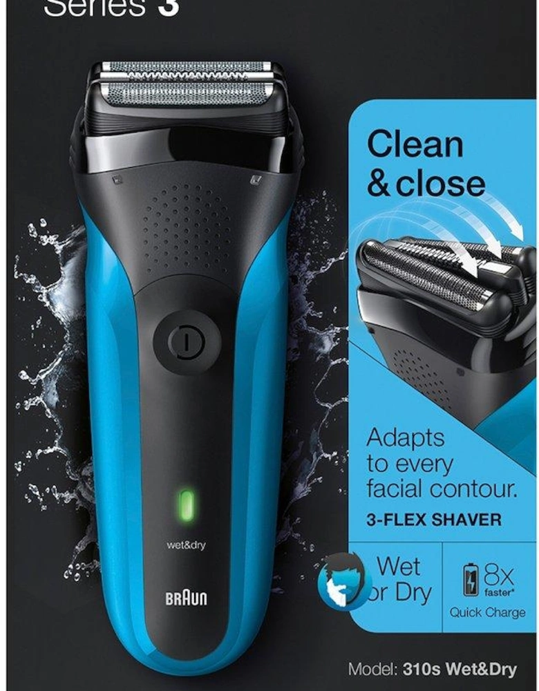 Series 3 310 Electric Shaver, Wet & Dry Razor