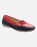 Red/Pink/Navy Suede