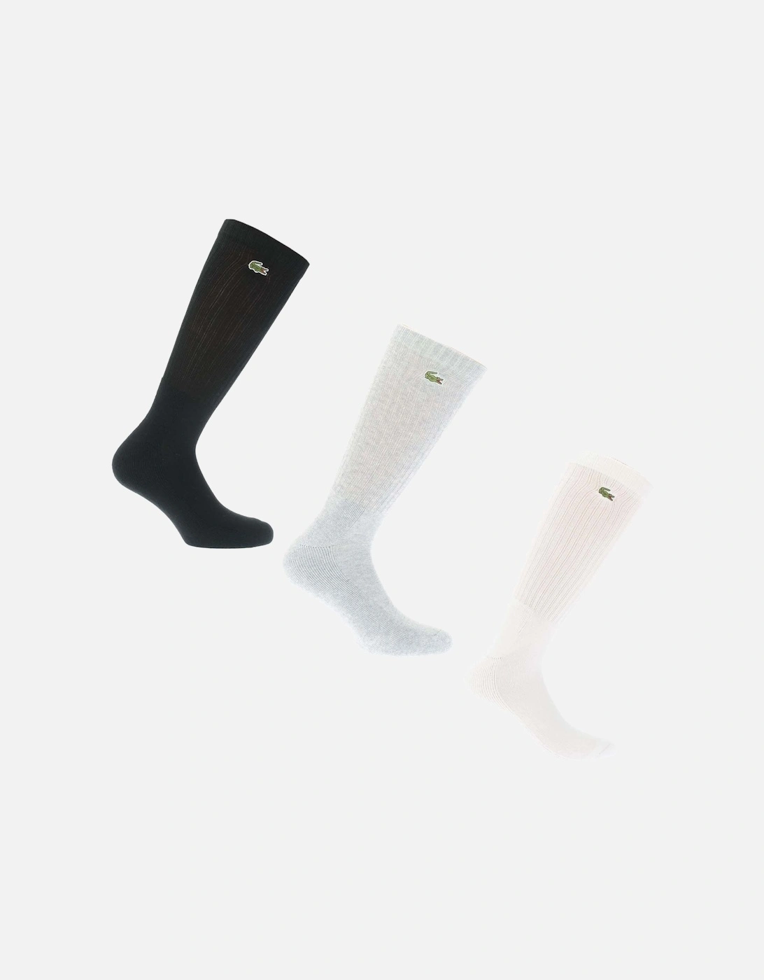 Mens 3-Pack High-Cut Socks, 2 of 1