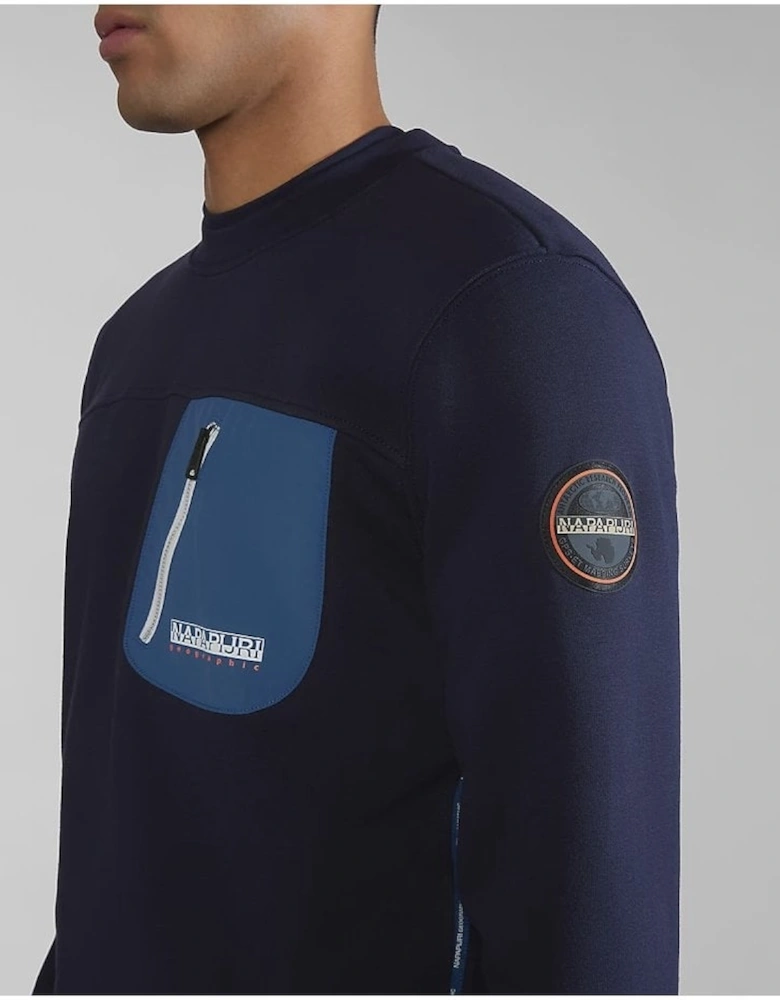 B-Huron C Sweatshirt - Navy Blue