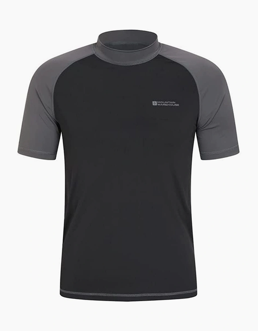 Mountain Warehouse Men's Grey Uv Protection Rash Top - Size: 40