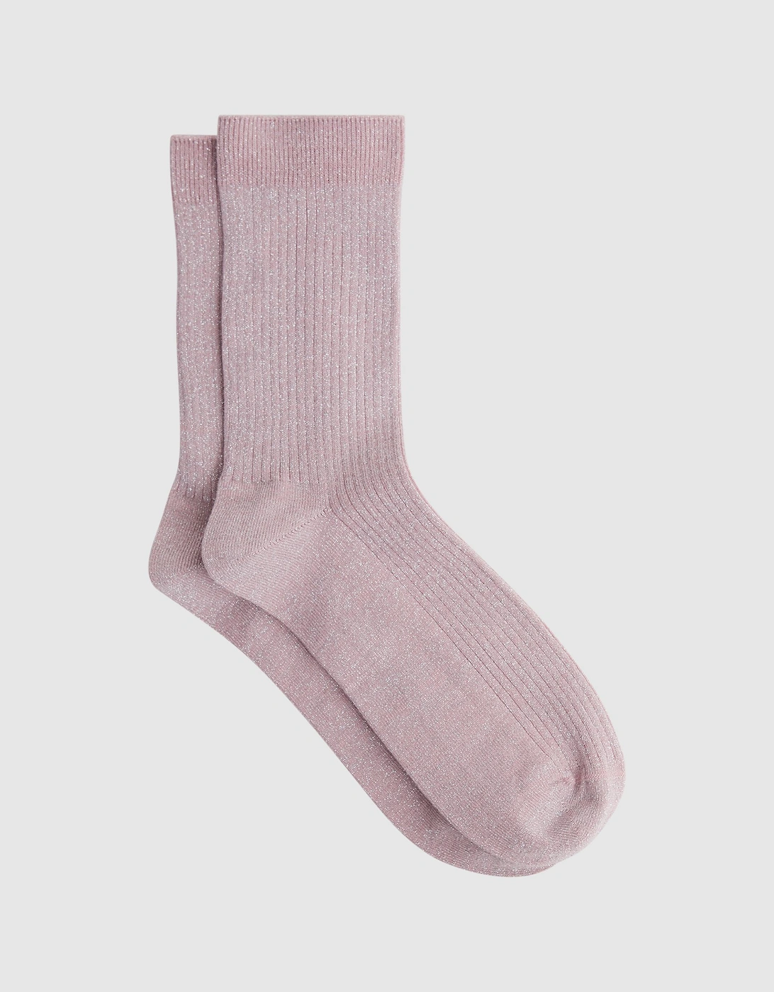 Metallic Ribbed Socks, 2 of 1