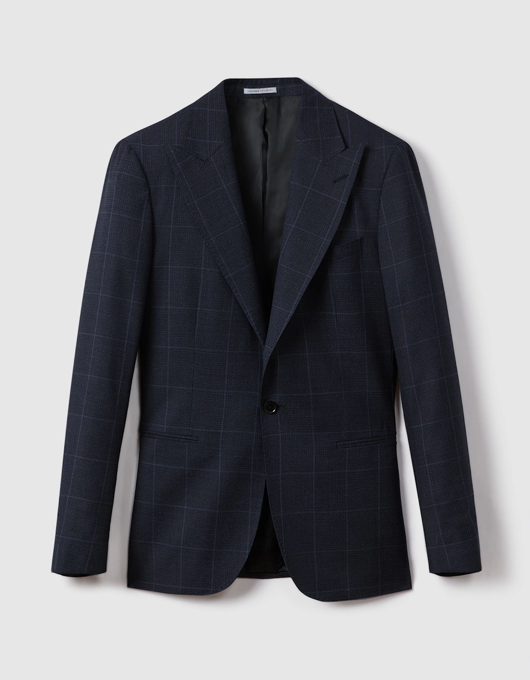 Wool Check Single Breasted Blazer, 2 of 1