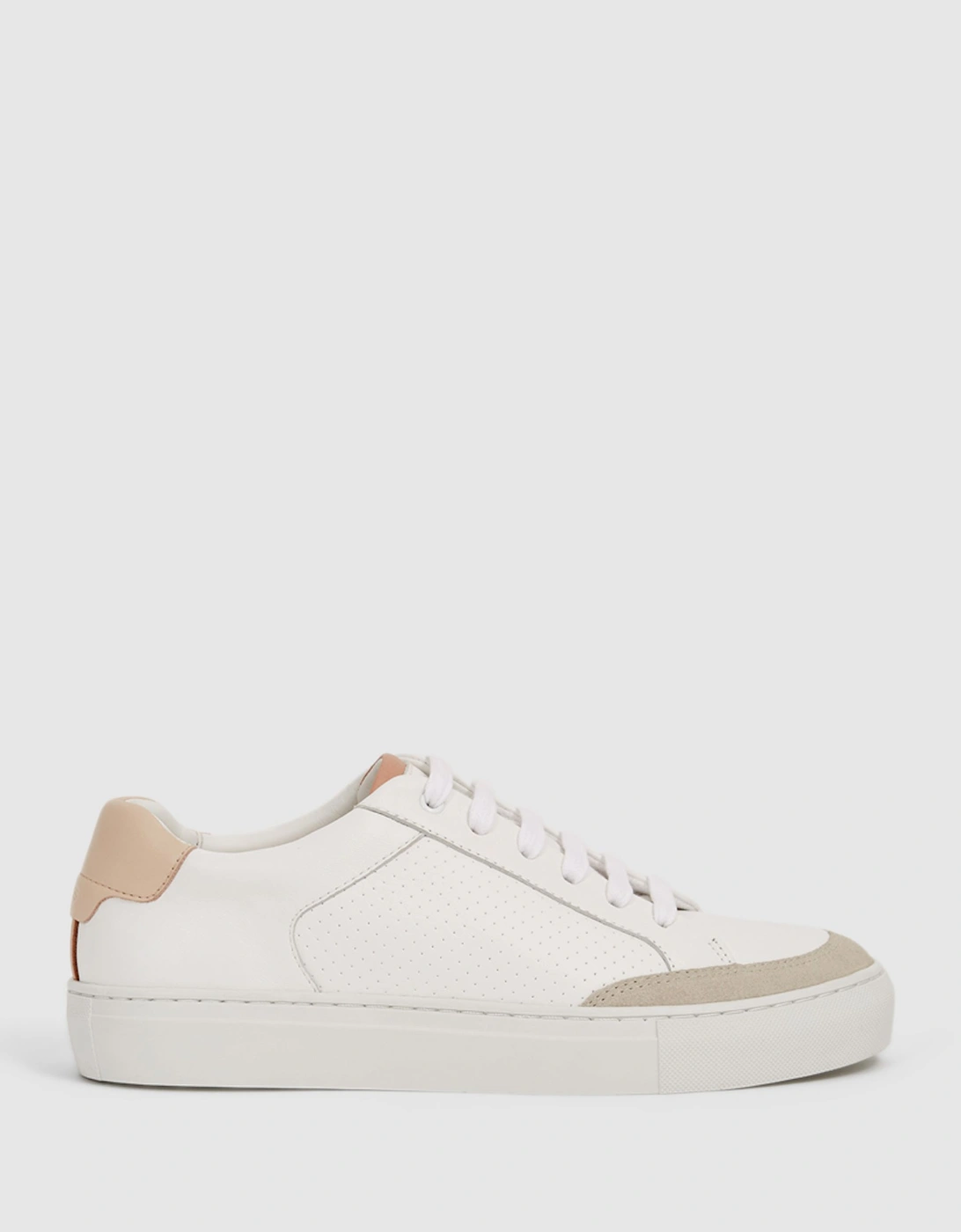 Leather Suede Low Top Trainers, 2 of 1