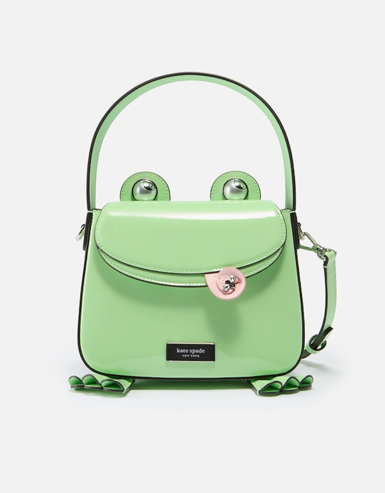 New York Lily 3D Frog Patent-Leather Bag