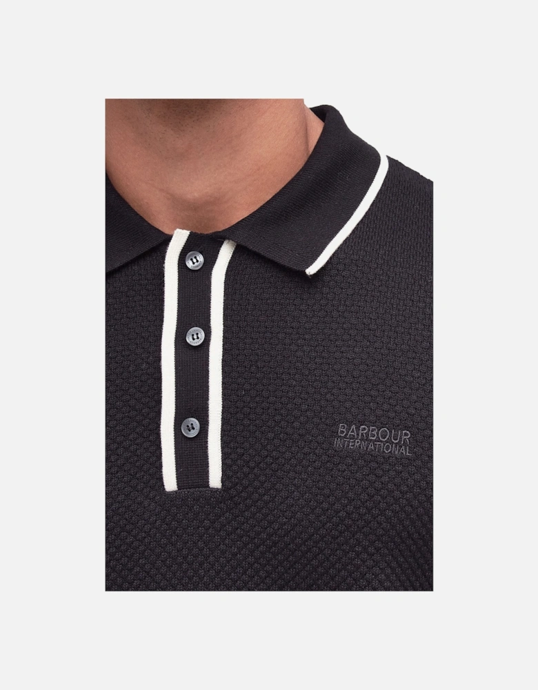 Newgate Knitted Polo Black