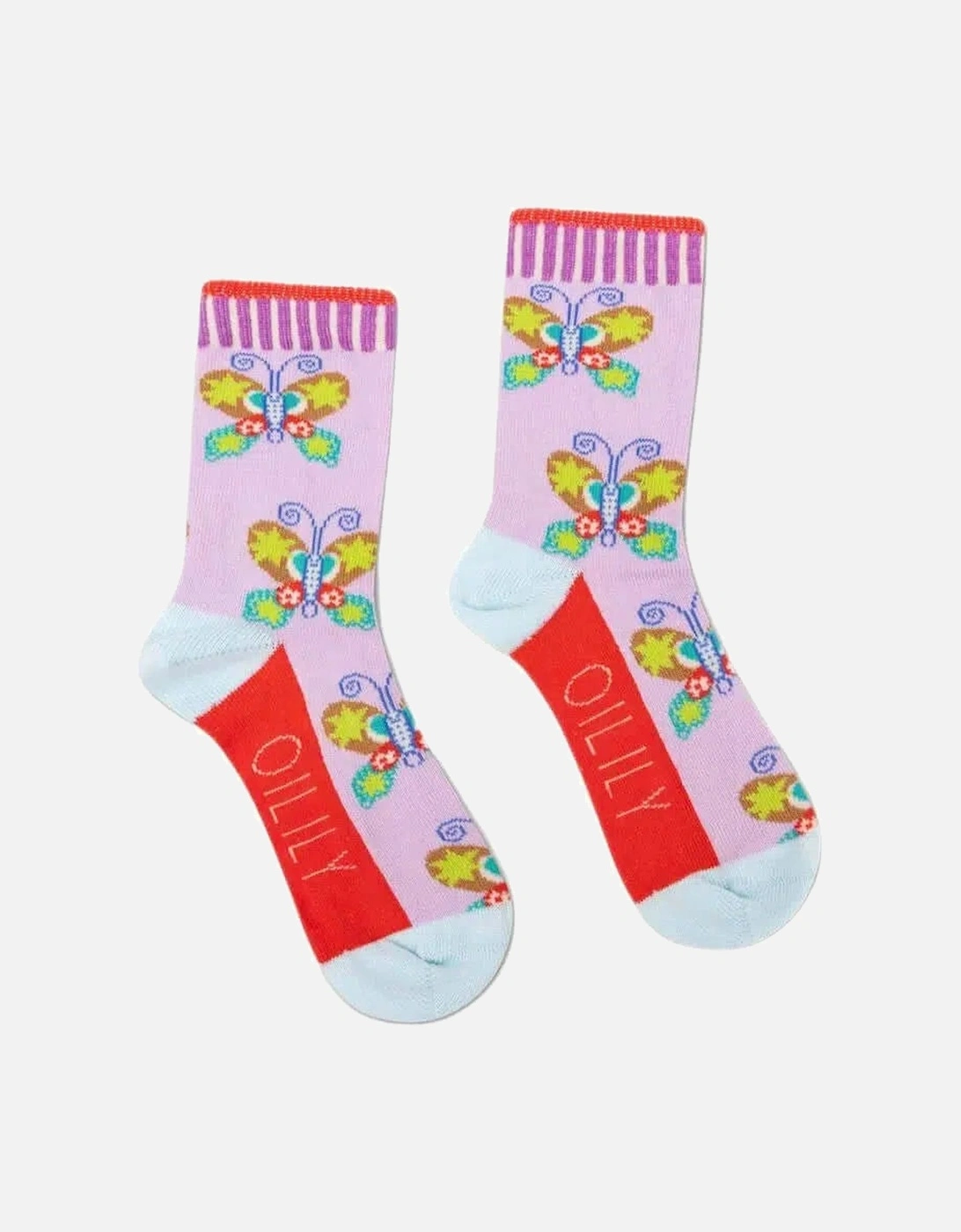 Girls Mariposa Socks, 2 of 1