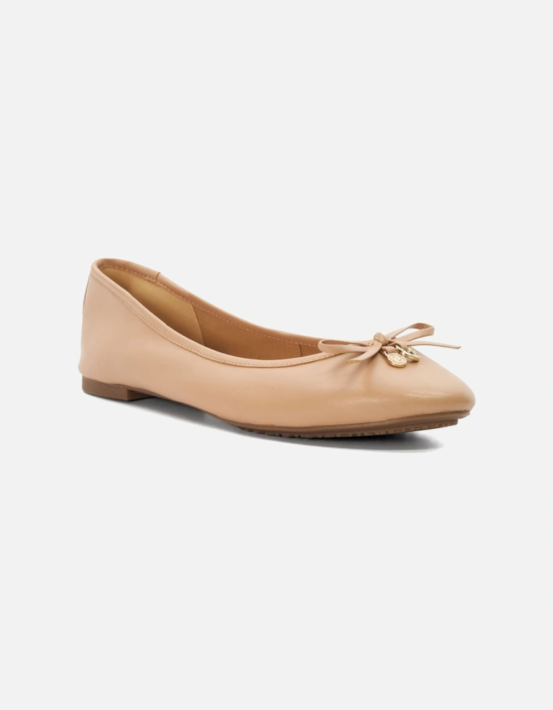 Ladies  Hallo - Wide Fit Charm-Detail Ballet Shoes
