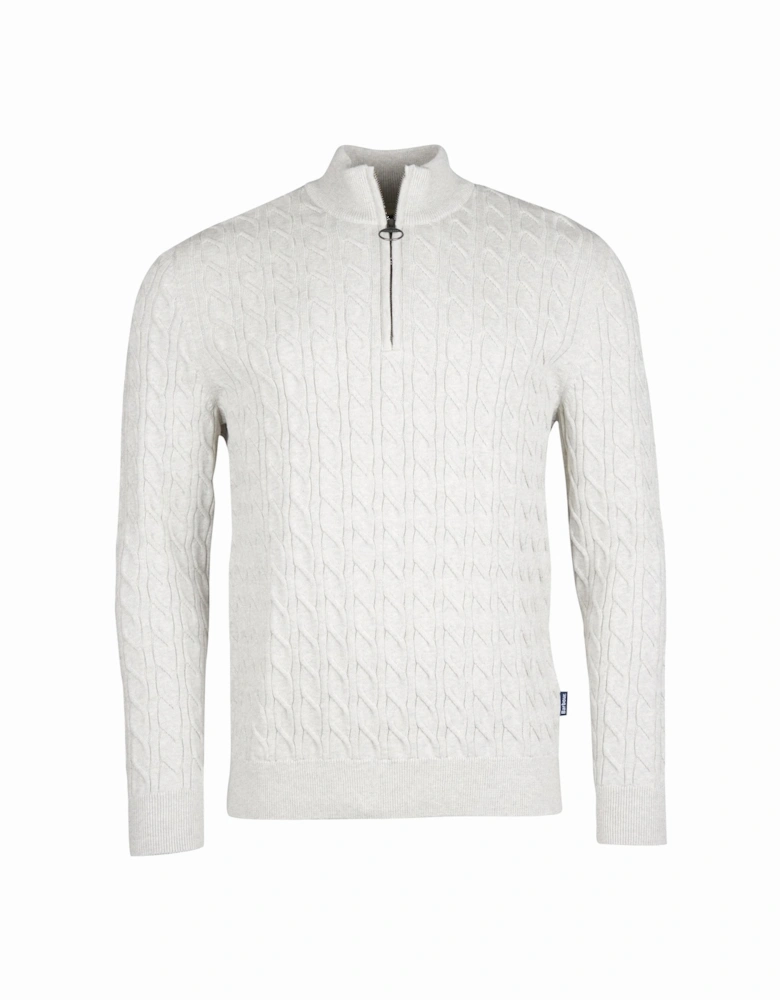 Cable Knit Mens Half-Zip