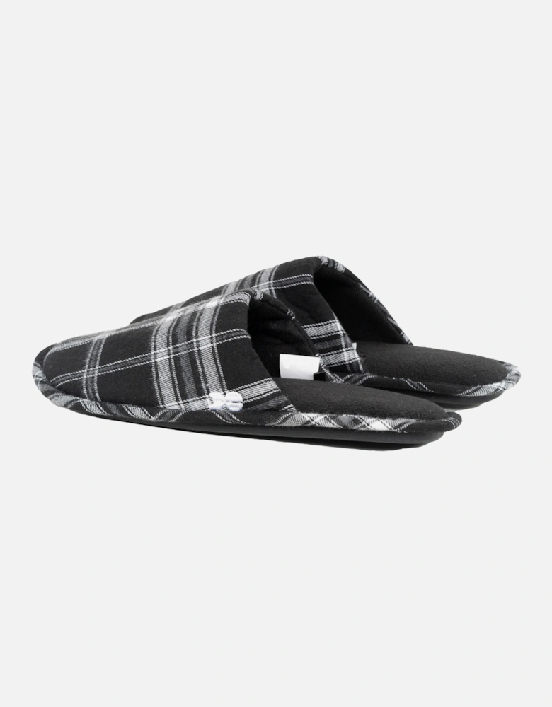 Mens Twostep Checked Slippers