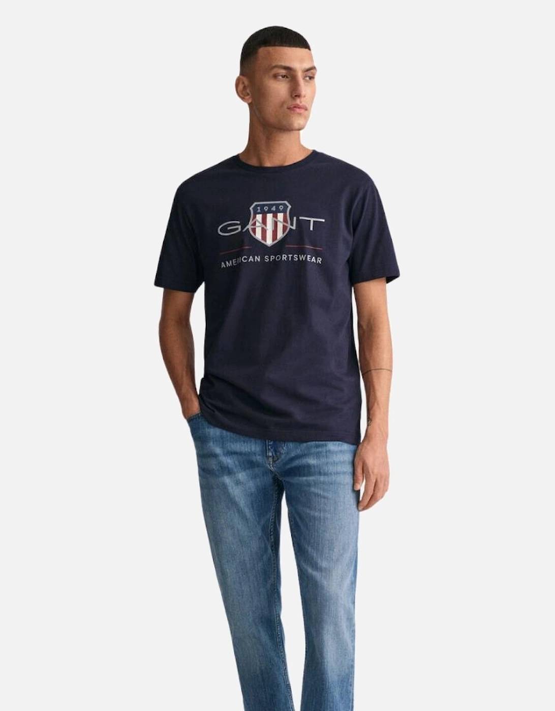 Reg Archive Shield SS T-Shirt - Evening Blue