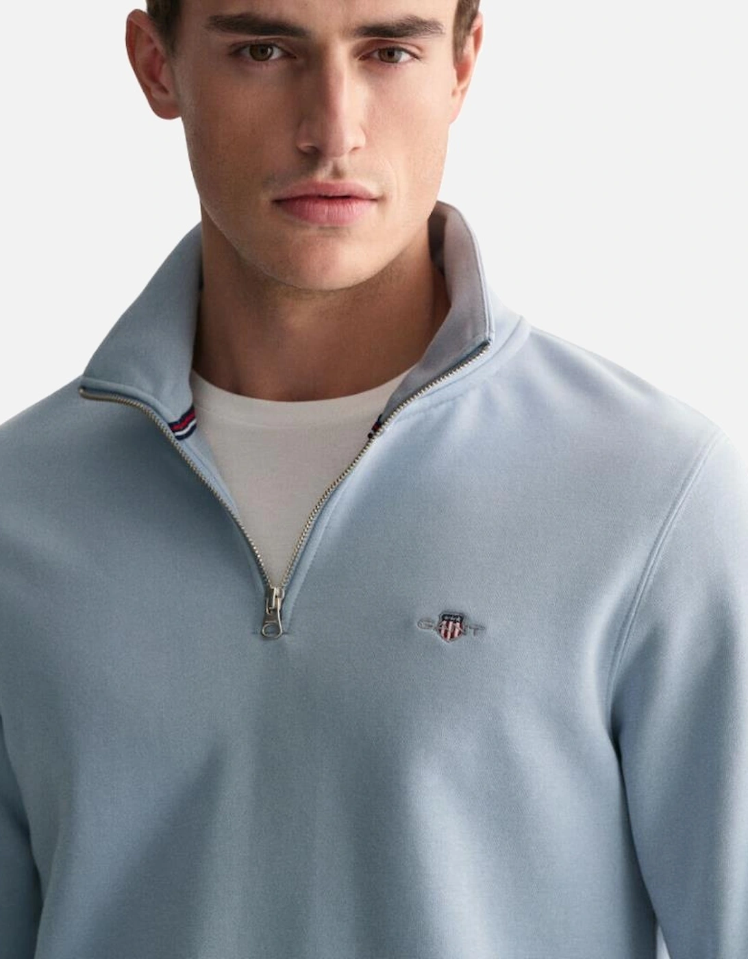 Reg Shield Half Zip Sweat - Dove Blue