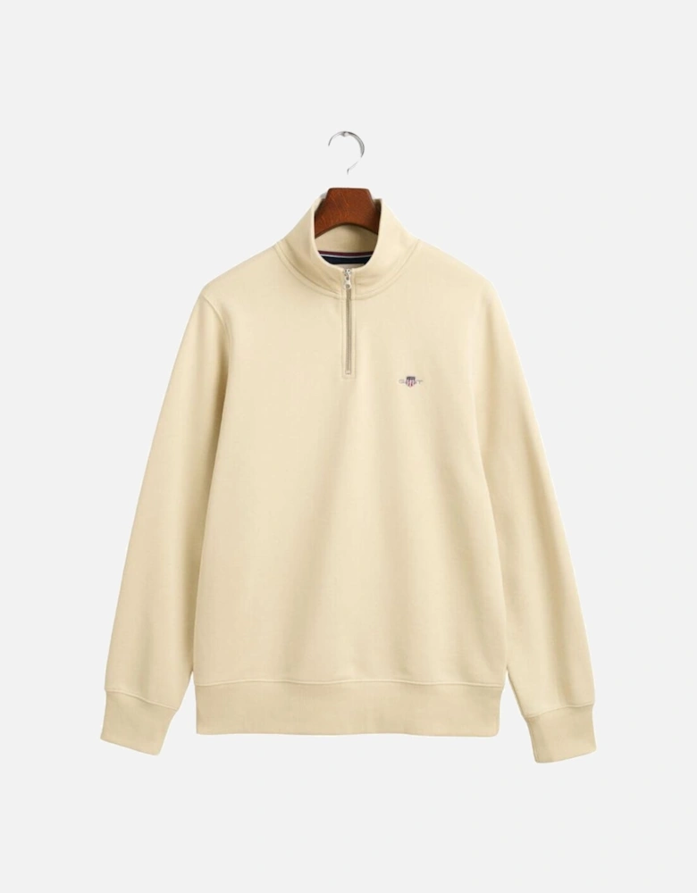 Reg Shield Half Zip Sweat - Silky Beige