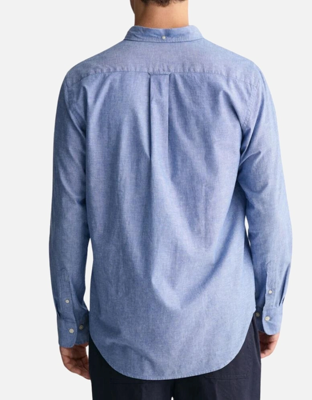 Reg Cotton Linen Shirt - Rich Blue