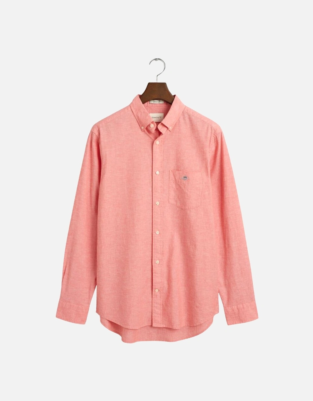 Reg Cotton Linen Shirt - Sunset Pink, 5 of 4