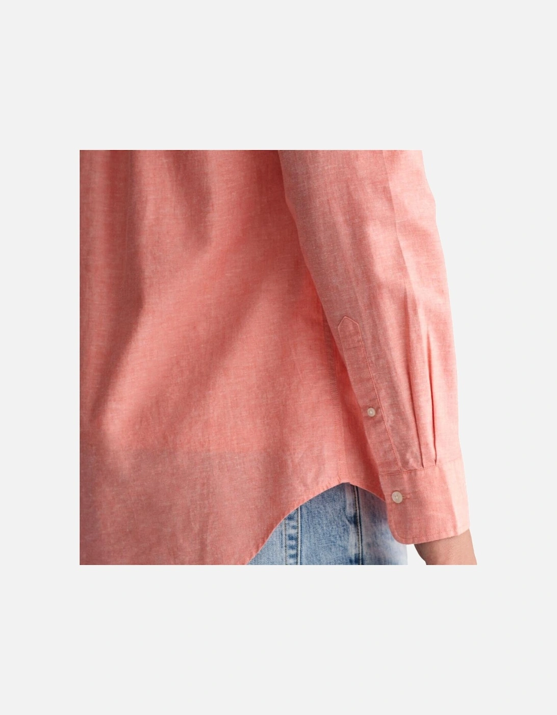 Reg Cotton Linen Shirt - Sunset Pink