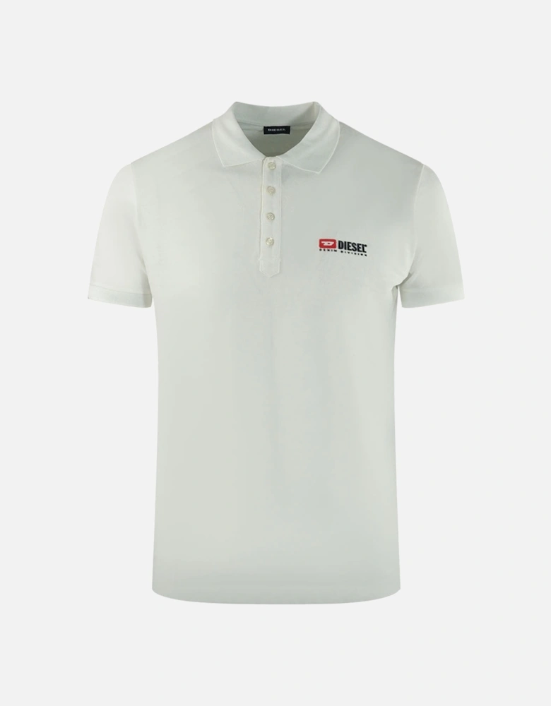 Division Logo White Polo Shirt