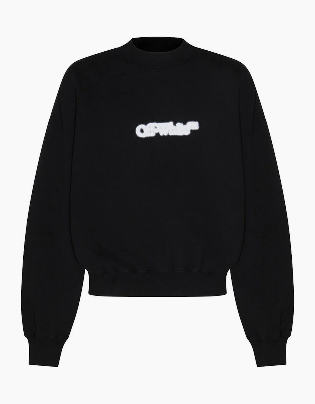 Men's Off-White Blurr Book Over Black Oversized Sweatshirt - Size: 40