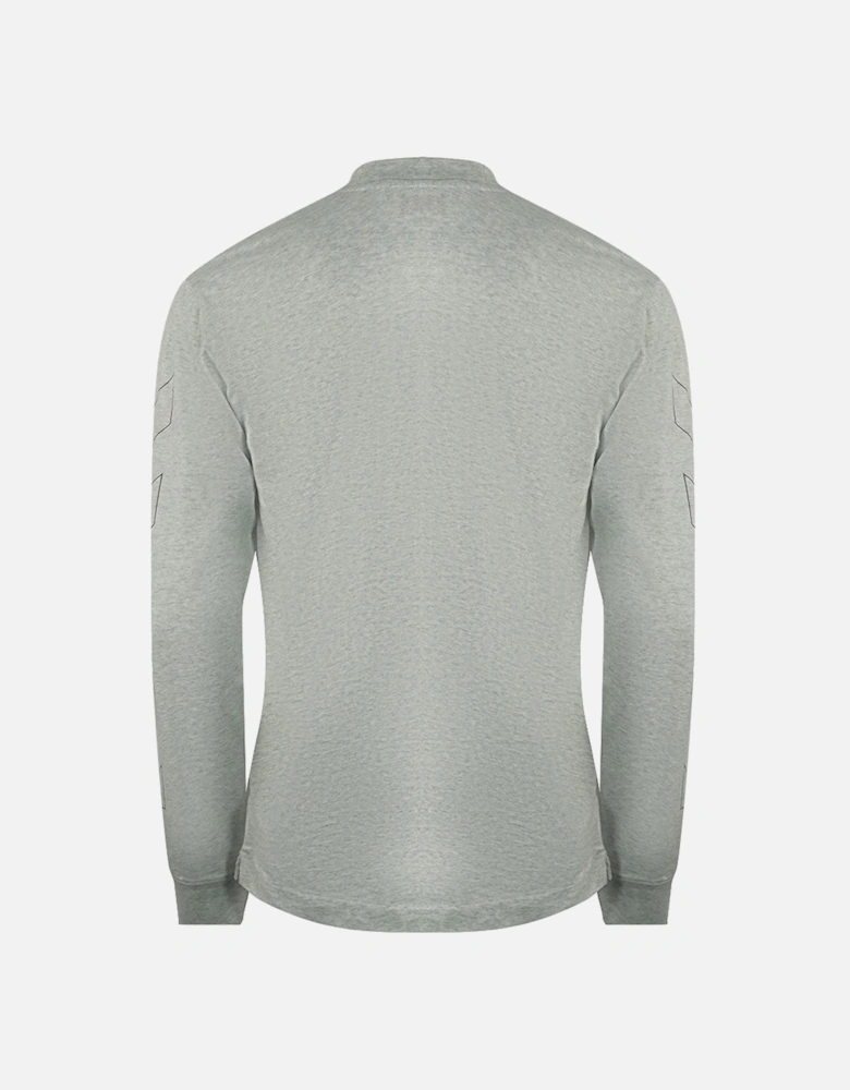 Skate Fit Diag Outline Grey Long Sleeve T-Shirt