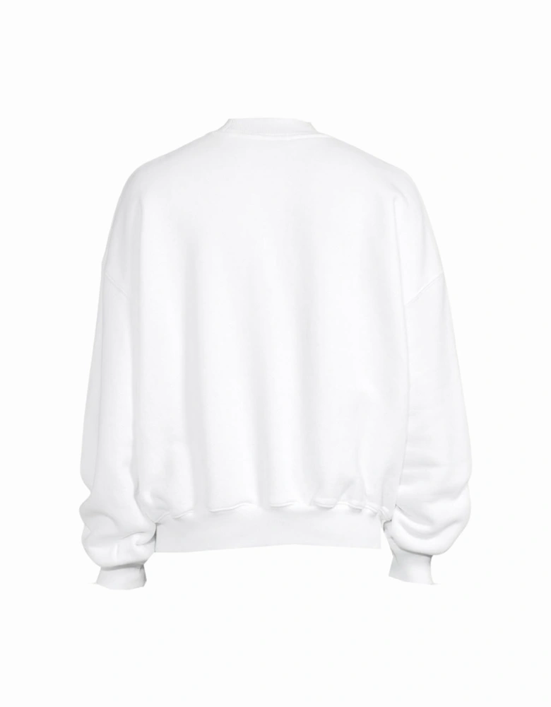 Blurr Book Over White Oversized Sweatshirt