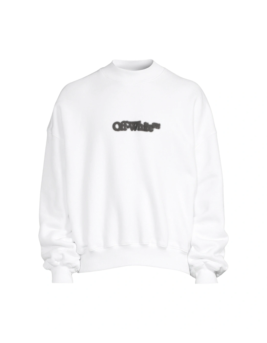 Men's Off-White Blurr Book Over White Oversized Sweatshirt - Size: 38