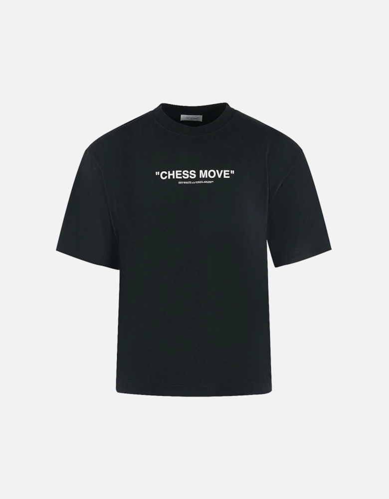 Skate Fit Chess Move Logo Black T-Shirt