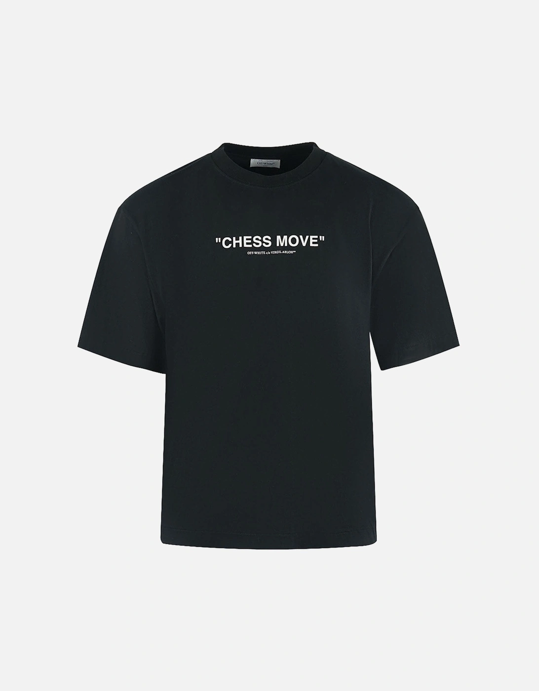 Skate Fit Chess Move Logo Black T-Shirt, 3 of 2