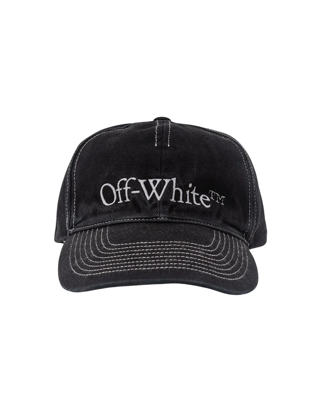Off-White OFF-WHITE Men's Off White Bookish Ow Black Baseball Cap